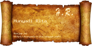 Hunyadi Rita névjegykártya